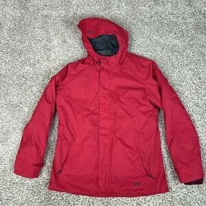 Under Armour Jacket Womens M Pink Red Storm 3 in 1 Hooded Ski Coat Outdoor Sport